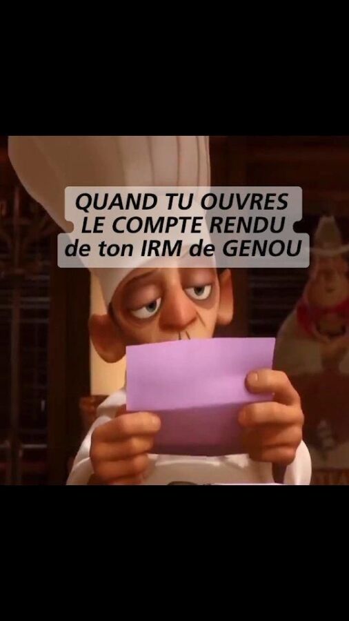 Étapes examen IRM genou