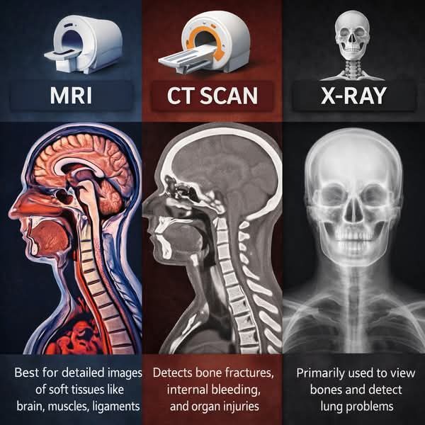 Comparaison scanner et IRM
