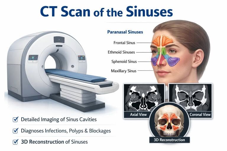 Durée scanner des sinus